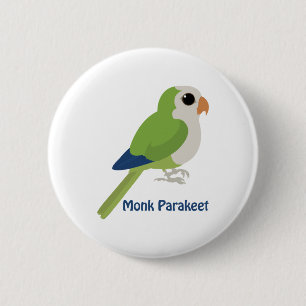 Macaron Rond 5 Cm Parakeet moine mignonne