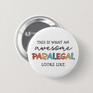 Macaron Rond 5 Cm Paralegal Awesome Assistant juridique amusant