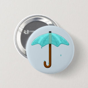 Macaron Rond 5 Cm Parapluie d'eau