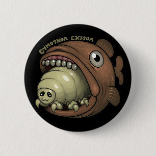 Macaron Rond 5 Cm PARASITES : Exigua de Cymothoa