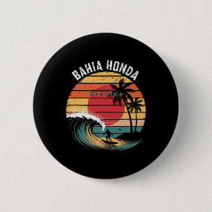 Macaron Rond 5 Cm Parc d'État de Hia Honda Floride Plage Surf 
