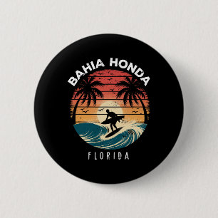 Macaron Rond 5 Cm Parc d'État de Hia Honda Floride Planche de Surf V