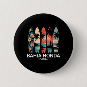 Macaron Rond 5 Cm Parc d'État de Hia Honda Floride Surfboard Surf Ré