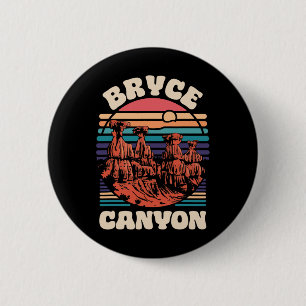 Macaron Rond 5 Cm Parc national de Bryce Canyon Souvenir Extérieur R
