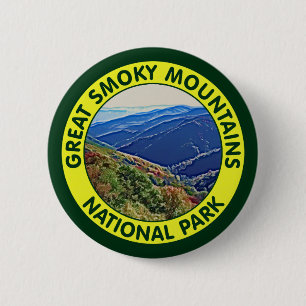 Macaron Rond 5 Cm Parc national de Great Smoky Mountains