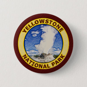 Macaron Rond 5 Cm Parc national de Yellowstone