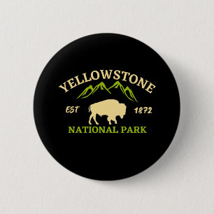 Macaron Rond 5 Cm Parc national de Yellowstone