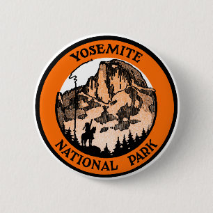 Macaron Rond 5 Cm Parc national de Yosemite 1910