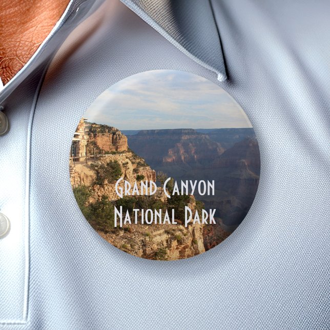 Macaron Rond 5 Cm Parc national du Grand Canyon Souvenir (Vacation Keepsake - add a photo from your trip)