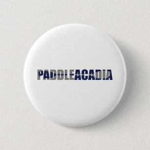Macaron Rond 5 Cm Parc national Paddle Acadia Kayaking Maine