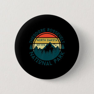Macaron Rond 5 Cm Parc national Theodore Roosevelt Dakota du Nord Na