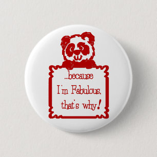 Macaron Rond 5 Cm PARCE QUE je suis FABULEUX