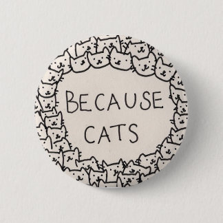 Macaron Rond 5 Cm Parce que les chats