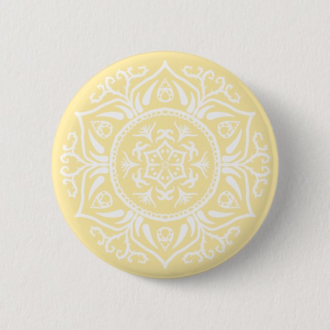 Macaron Rond 5 Cm Parchment Mandala (Devant)