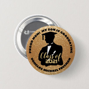 Macaron Rond 5 Cm Parent fier - graduation de fils