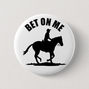 Macaron Rond 5 Cm Pari Sur Moi - Course À Cheval