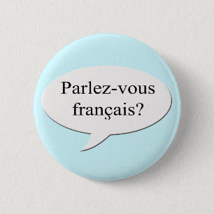Macaron Rond 5 Cm Parlez-vous francais ? Parles-tu français ?