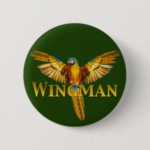Macaron Rond 5 Cm Parrot Wingman