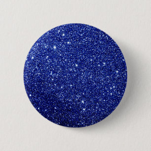 Macaron Rond 5 Cm Parties scintillant bleue moderne