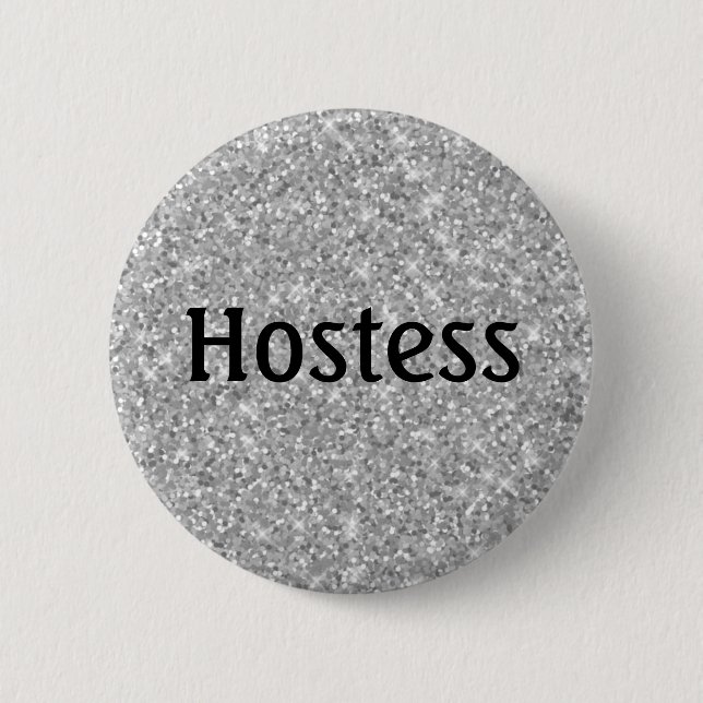 Macaron Rond 5 Cm Parties scintillant d'argent Douche nuptiale Cadea (Devant)