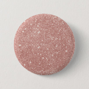 Macaron Rond 5 Cm Parties scintillant d'or rose rose fusée
