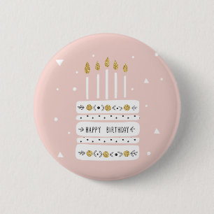 Macaron Rond 5 Cm Parties scintillant Gold Pastel Illustration de gâ