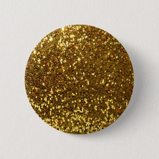 Macaron Rond 5 Cm Parties scintillant or (Devant)