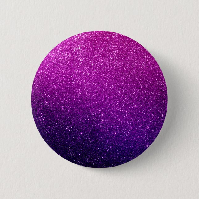 Macaron Rond 5 Cm Parties scintillant violette (Devant)