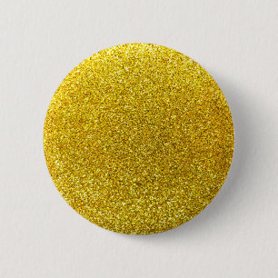 Macaron Rond 5 Cm Parties scintillantes jaunes au néon