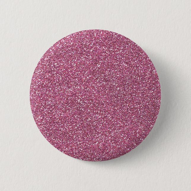Macaron Rond 5 Cm Parties scintillantes roses brillantes (Devant)