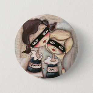 Macaron Rond 5 Cm Partners - dedans - le crime - bouton