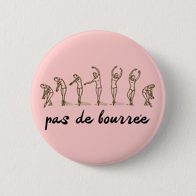 Macaron Rond 5 Cm pas de Bourree (Devant)