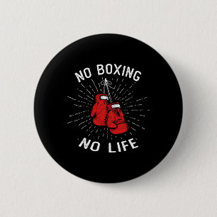 Macaron Rond 5 Cm Pas de boxe Pas de Life Punch Gants de boxe Arts m