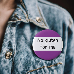 Macaron Rond 5 Cm Pas de gluten pour moi insigne épingle sans gluten