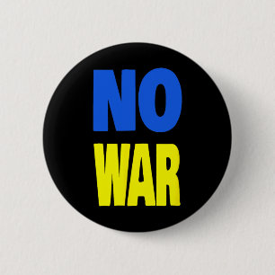 Macaron Rond 5 Cm Pas de guerre Ukraine 