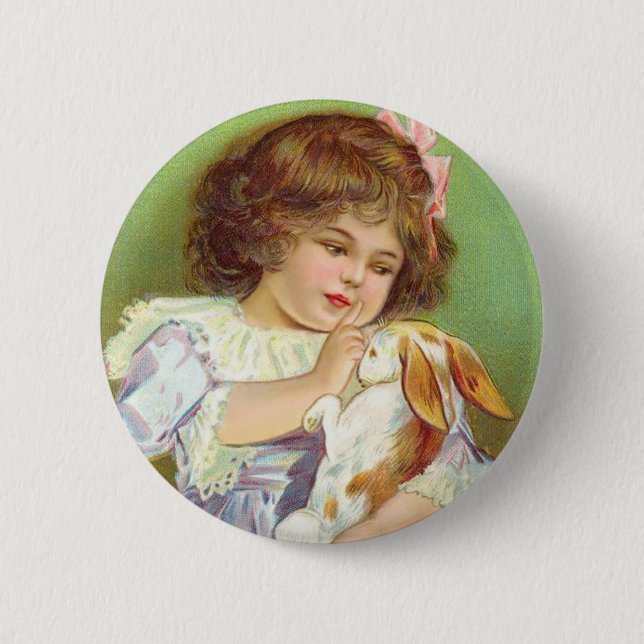 Macaron Rond 5 Cm Pas De Lapin (Devant)