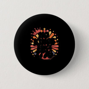 Macaron Rond 5 Cm Pas de rois en Amérique depuis 1776 Esprit Patriot