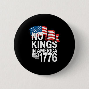 Macaron Rond 5 Cm Pas de rois en Amérique depuis 1776 Protestation C