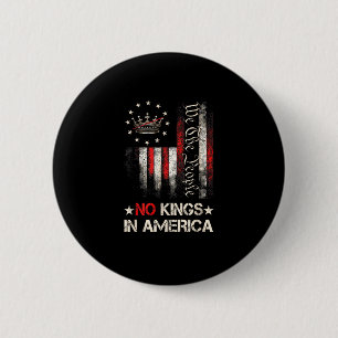 Macaron Rond 5 Cm Pas de rois en Amérique Drapeau USA politique vint