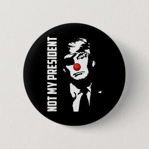 Macaron Rond 5 Cm Pas mon président Donald Trump élection anti-Trump
