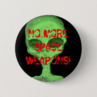 MACARON ROND 5 CM PAS PLUS D'ARMES D'ESPACE !