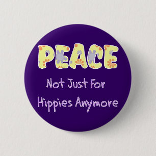 Macaron Rond 5 Cm Pas simplement pour des hippies