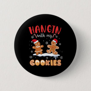 Macaron Rond 5 Cm Passe du temps avec mes cookies en pain d'épices N