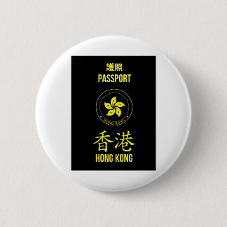 Macaron Rond 5 Cm Passeport de mouvement d'autonomie de Hong Kong