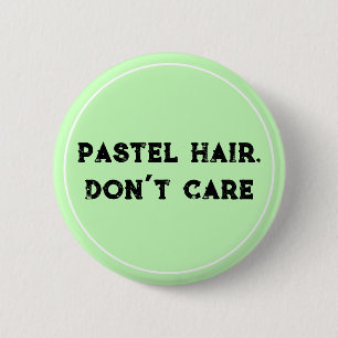 Macaron Rond 5 Cm Pastel Hair s'en fiche ! Pastel Goth
