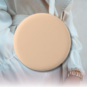 Macaron Rond 5 Cm Pastel Peach Couleur solide   Classique   Élégant