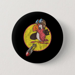 Macaron Rond 5 Cm Patch Pilote De Combat De La Seconde Guerre Mondia