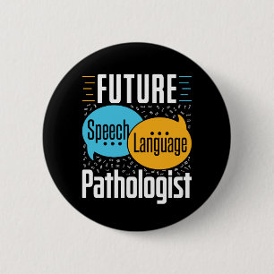 Macaron Rond 5 Cm Pathologiste du futur langage SLP