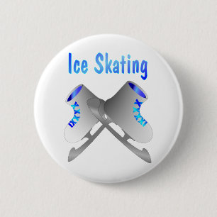 Macaron Rond 5 Cm Patinage de glace