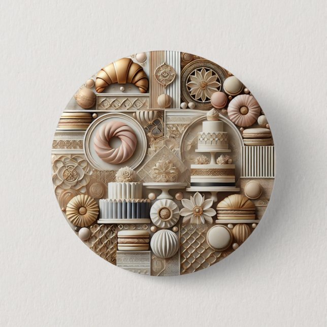 Macaron Rond 5 Cm Pâtisserie et boulangerie élégante (Devant)
